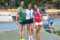 Teresa Suñol, en el podi dels 5.000 marxa F45, on va ser tercera.