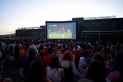 Imatge de la pantalla instal·lada per a la final de l'Eurocopa del 2024