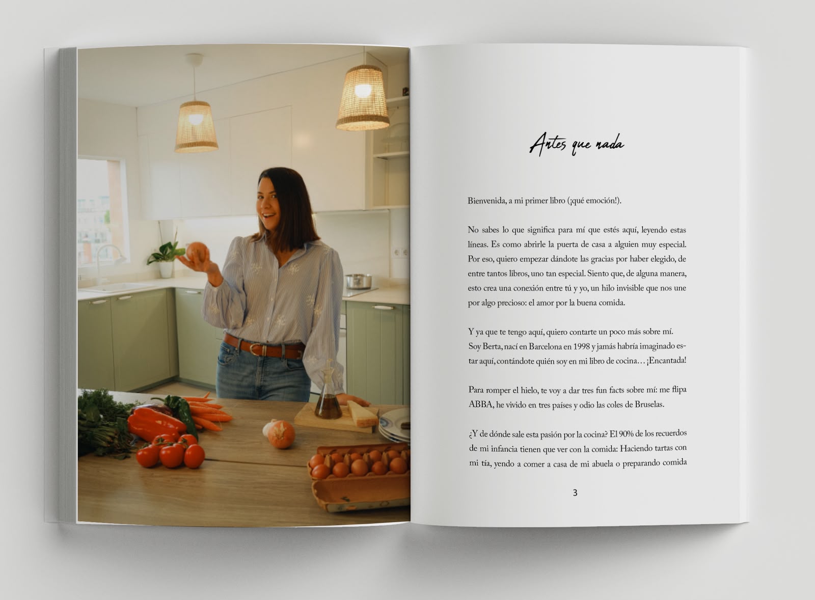 Una de les pàgines del llibre 'Sé tu propia chef'. 