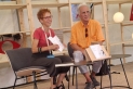 Josefina Canals, tècnica de Cultura de Martorell, va presentar el llibre de Miquel Desclot a la Setmana del Llibre en Català. || CEDIDA