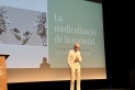 Josep Maria Argimón dalt de l'escenari de l'Aula | O.Ferran