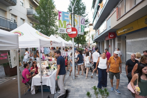 Imatge de la darrera edició de l’Street Market, organitzat per Comerç Castellar durant la Festa Major. || Q. Pascual
