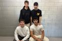 Els estudiants de l’Institut Puig de la Creu, Ernest de Llanza, Magí Clofent, Aleix Baldó i Noah Ballester, que han fet el treball de recerca sobre ‘Connecta Castellar’. || CEDIDA