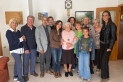 L'alcaldessa de Castellar, Yolanda Rivera, i la regidora de Gent Gran, Àngela Bailén, amb Dolors Bartomeu Moratonas