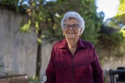 Pilar Delclòs Castelló, resident de l'Obra Social Benèfica. || C. D.